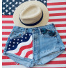 Vintage Levis Wavy American Flag Shorts