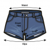 Misfit patch studded vintage levis shorts