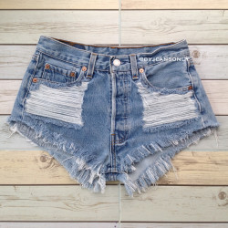 Heavy ripped Vintage levis short's