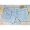 LOW RISE RIPPED LEVIS SHORT ROSE PEDAL POCKET