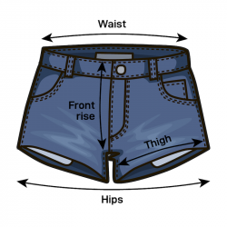 Vintage ripped denim jean shorts