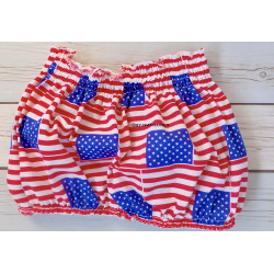 copy of American flag denim shorts and USA crop top