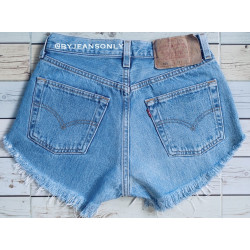Circle ripped high waisted Levis shorts