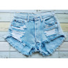 copy of ripped jeans with rain bow crop top
