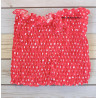 red  crop top with white dots