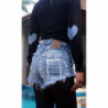 Levis high waisted denim shorts Grunge Hipster clothing distressed ripped jean cut off shorts